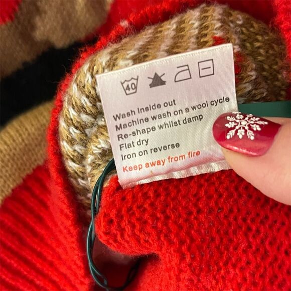 Ugly Christmas Sweater XS Reindeer Real Lights Unisex Holiday - Picture 5 of 6